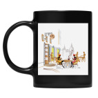 Кружка цветная UV-DTF