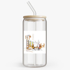 Банка с бамбуковой крышкой