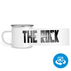 Кружка металлическая белая (круговая запечатка)