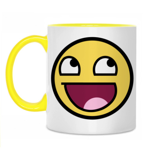 Кружка с принтом awesome