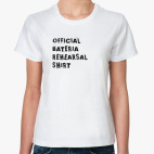 Классическая женская футболка Bateria rehearsal