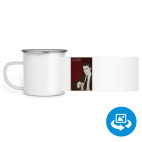 Кружка металлическая белая (круговая запечатка)