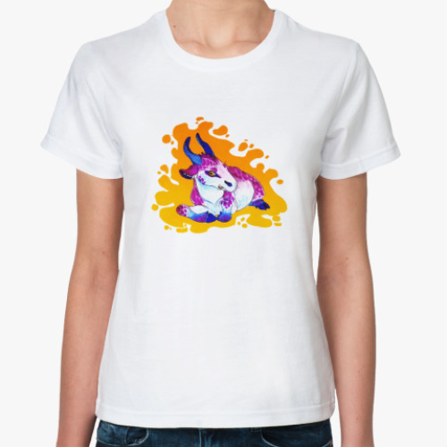 Классическая футболка с принтом Козлик