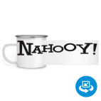 Кружка металлическая белая (круговая запечатка)