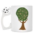 Кружка с футбольным мячиком