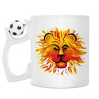 Кружка с футбольным мячиком