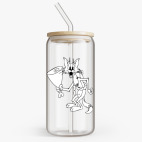 Банка с бамбуковой крышкой