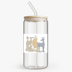 Банка с бамбуковой крышкой