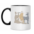 Кружка двухцветная