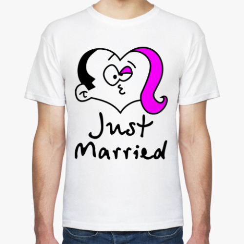 Футболка с принтом для молодоженов