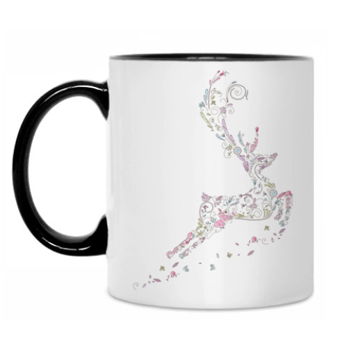 Кружка с принтом Олень