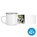 Кружка металлическая белая (круговая запечатка)