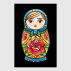 Постер 80 х 120 см Матрёшка