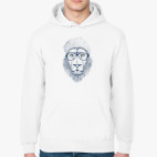 Крутой лев хипстер