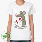 Женская футболка органик