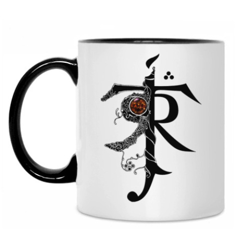 Кружка с принтом 'Толкиеновская Руна'