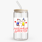 Банка с бамбуковой крышкой