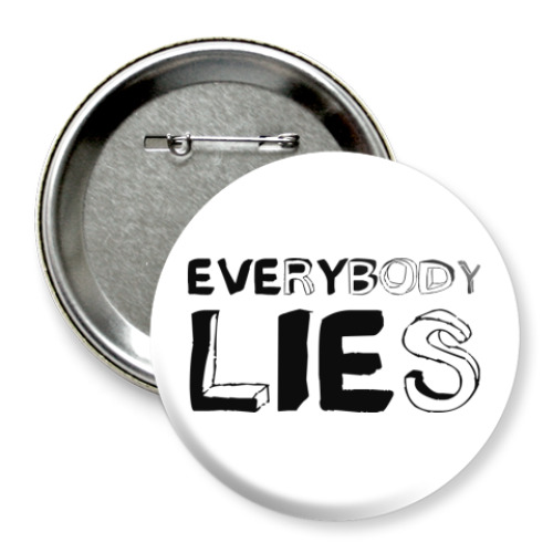 Значок 75мм с принтом Хаус