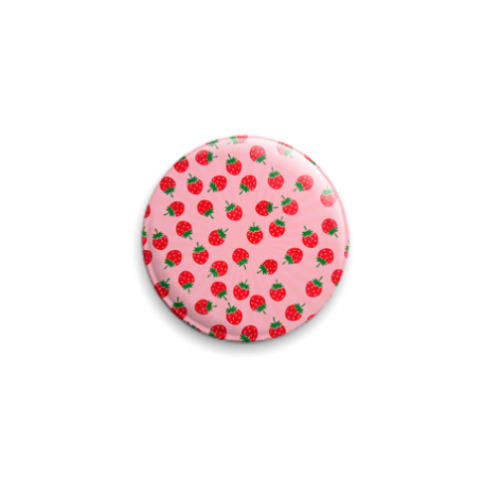 Значок 25мм Клубника