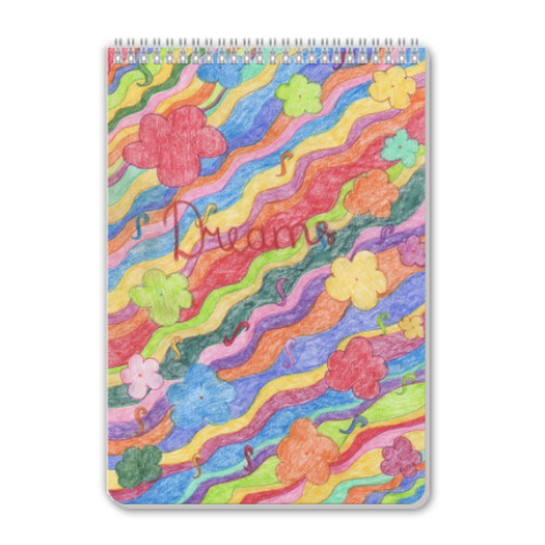 Блокнот с принтом 'Dreams'