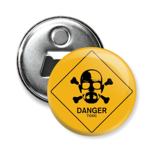 Магнит-открывашка с принтом Токсично