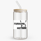 Банка с бамбуковой крышкой