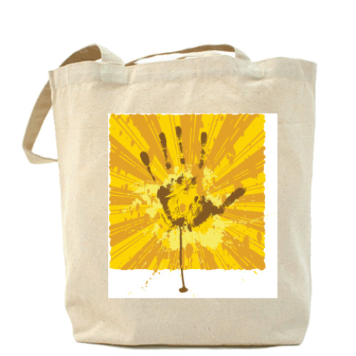 Сумка шоппер с принтом Hands up!