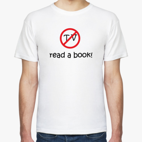Футболка 'Read a book'