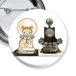 Шахматы. Чёрный и белый кот