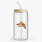 Банка с бамбуковой крышкой