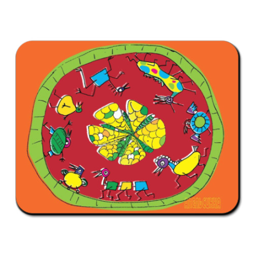 Коврик для мыши с принтом Апельсинка