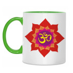Двухцветная кружка Мантра Ом