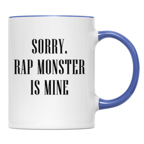 Кружка с принтом Sorry. Rap Monster is mine
