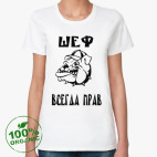 Женская футболка органик