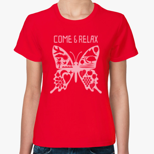 Женская футболка БАБОЧКА – BUTTERFLY