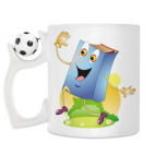 Кружка с футбольным мячиком