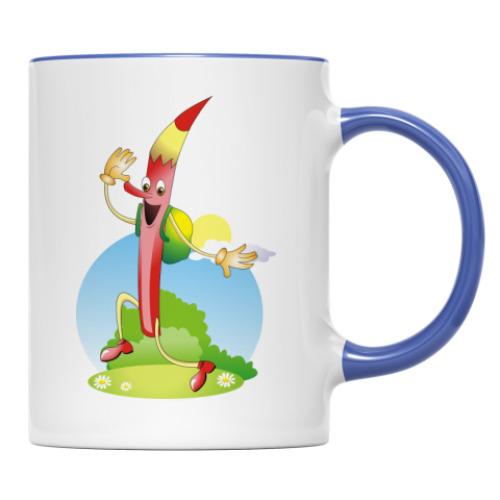 Кружка с принтом кружка книжка и карандаш