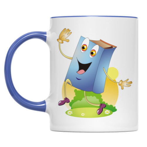 Кружка с принтом кружка книжка и карандаш