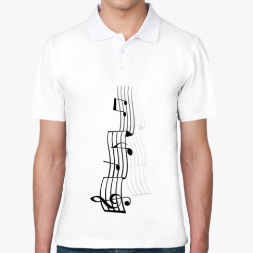 Рубашка поло с принтом music