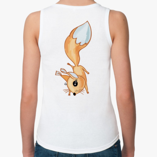 Женская майка с принтом Белка