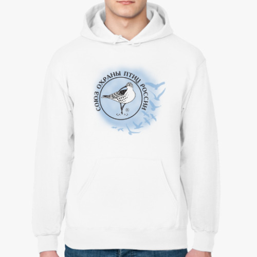 Толстовка худи с принтом Союз охраны птиц России