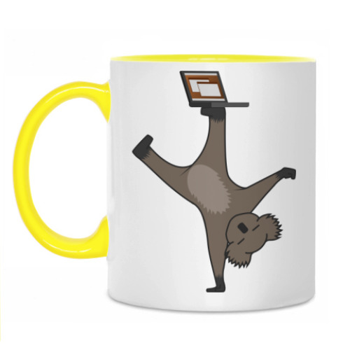 Кружка с принтом Karmic Koala