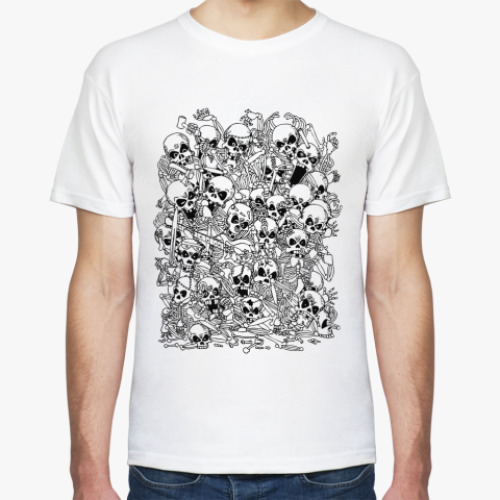 Футболка с принтом Черепа  футболка