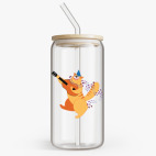 Банка с бамбуковой крышкой