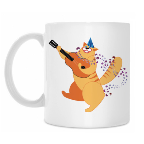 Кружка с принтом Гитарист