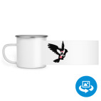 Кружка металлическая белая (круговая запечатка)