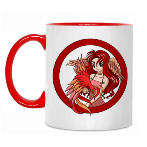 Кружка с принтом 'Феникс'