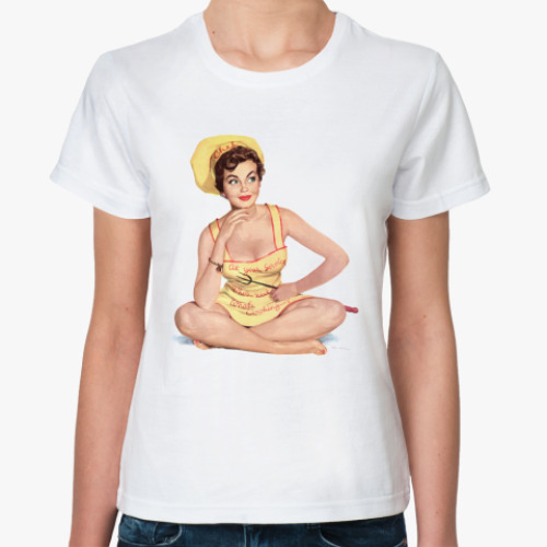 Классическая футболка с принтом Повар