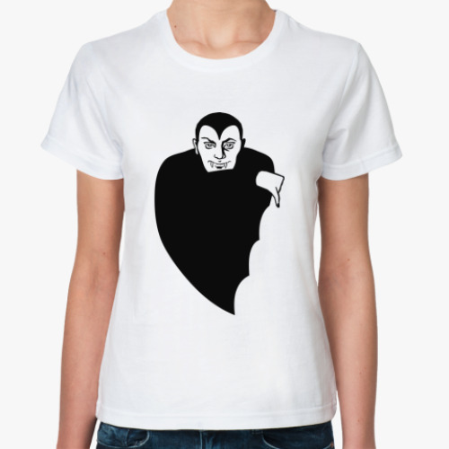Классическая футболка с принтом  Вампир