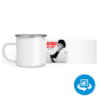 Кружка металлическая белая (круговая запечатка)